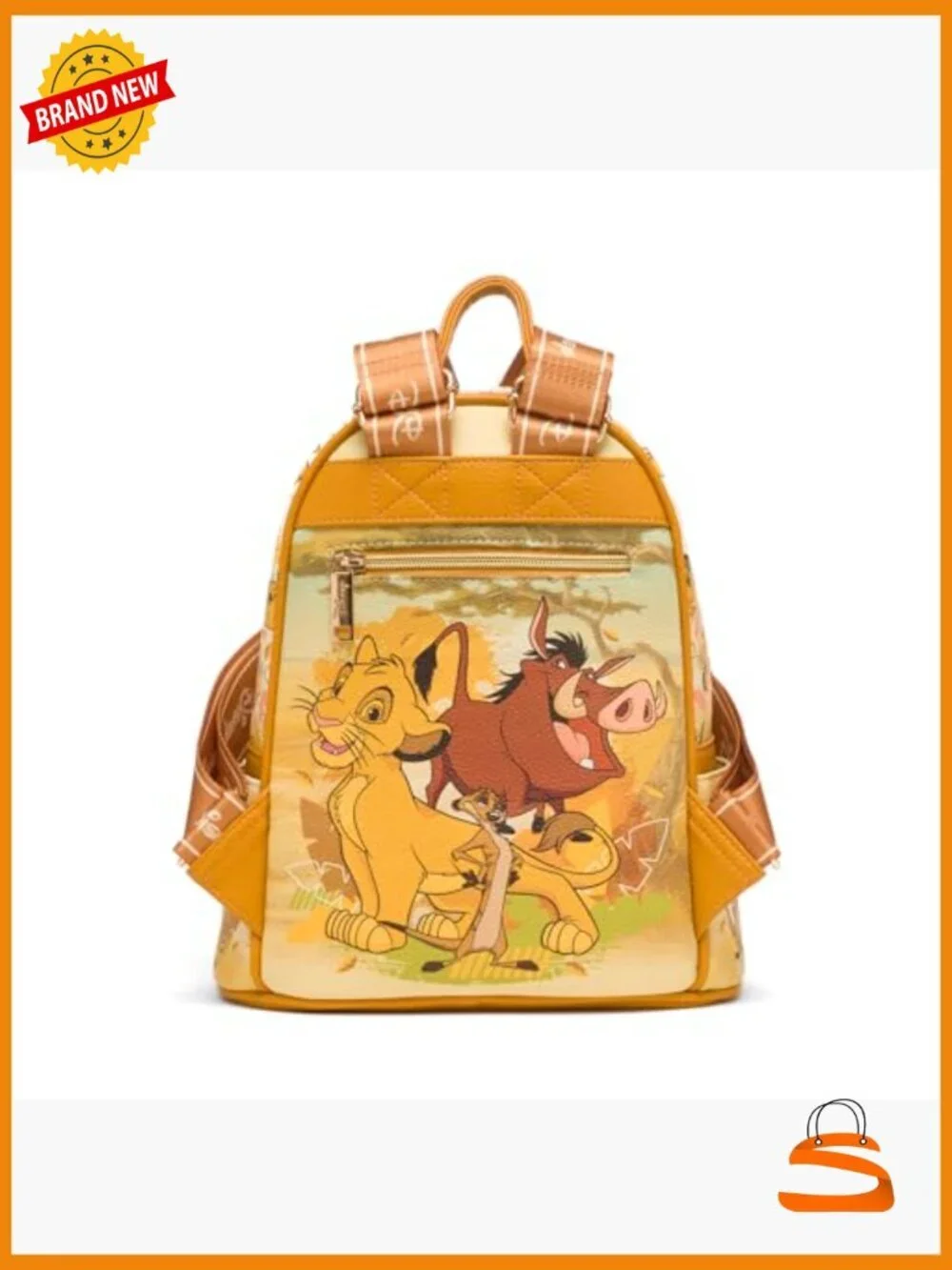 Disney Lion King Vegan Leather Mini Backpack with Dust Bag